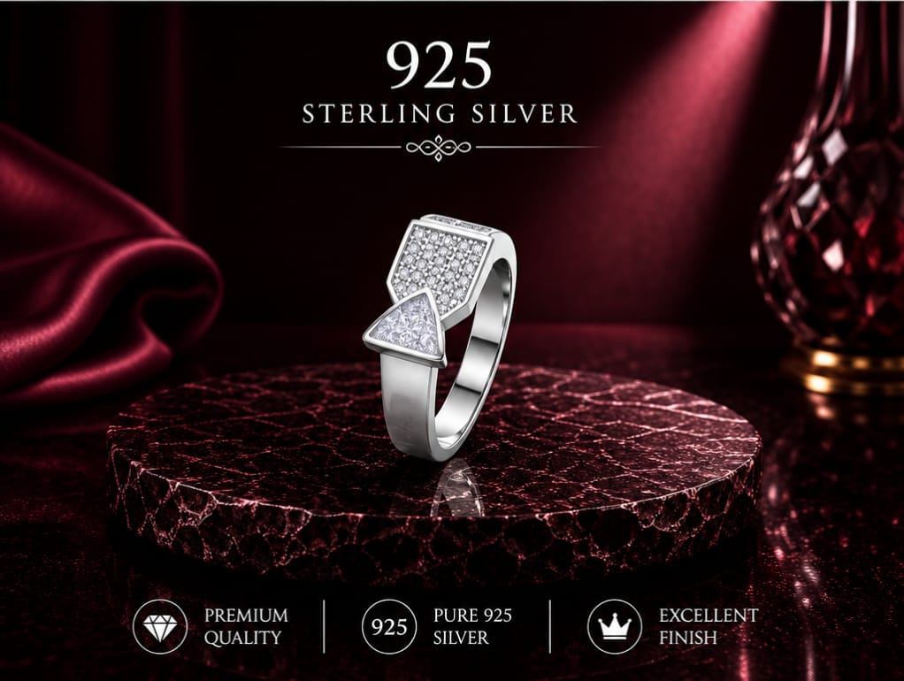 Primium starling silver mens ring