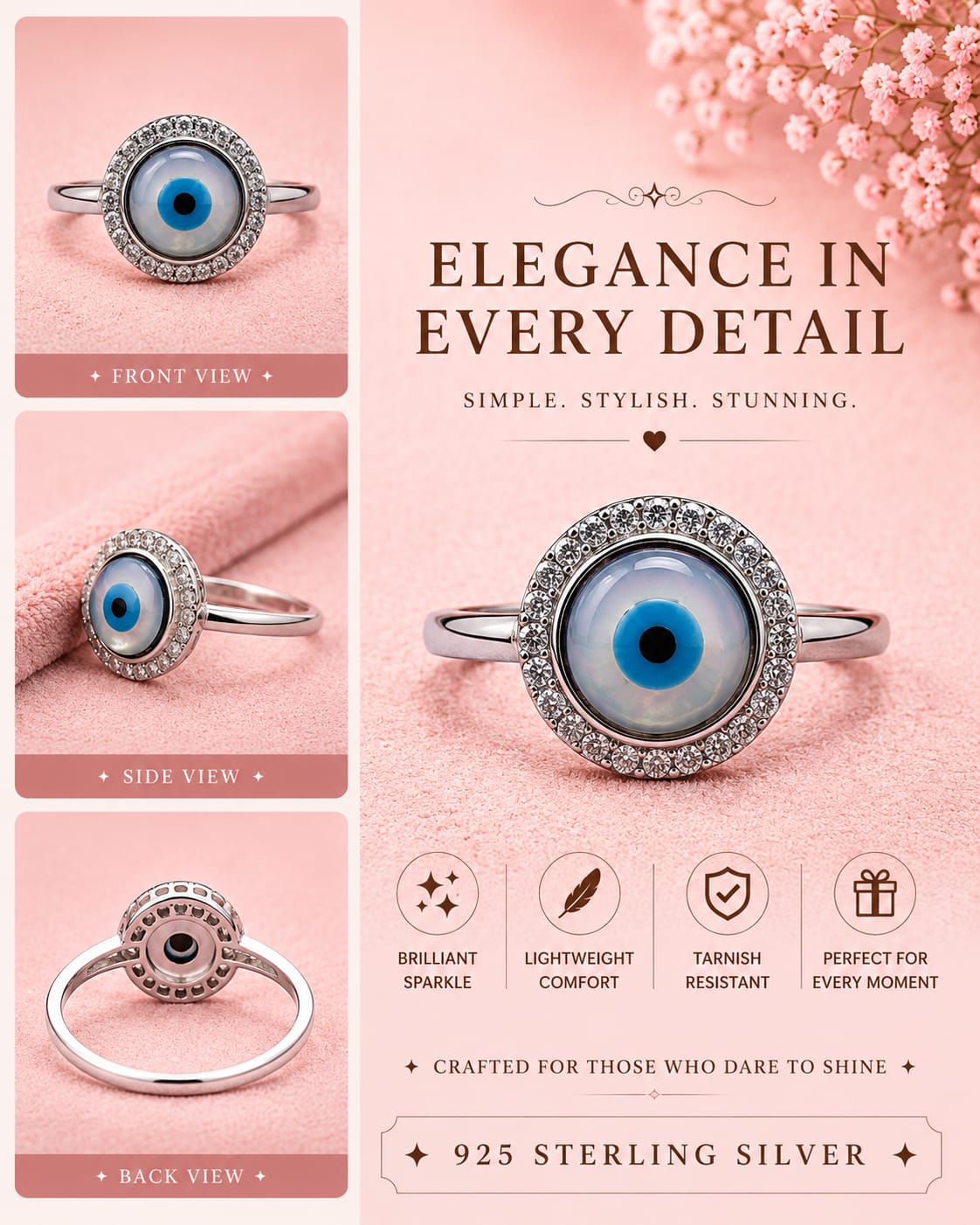 Premium 925 Sterling Silver Ring for Women