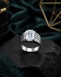 classic straling silver soliter ring