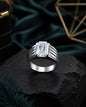 classic straling silver soliter ring
