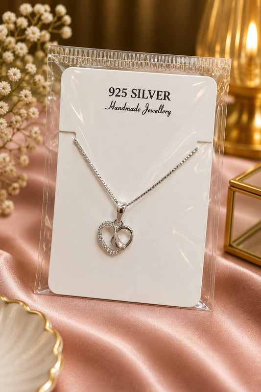 925 Sterling Silver Handmade Chain Pendant Necklace