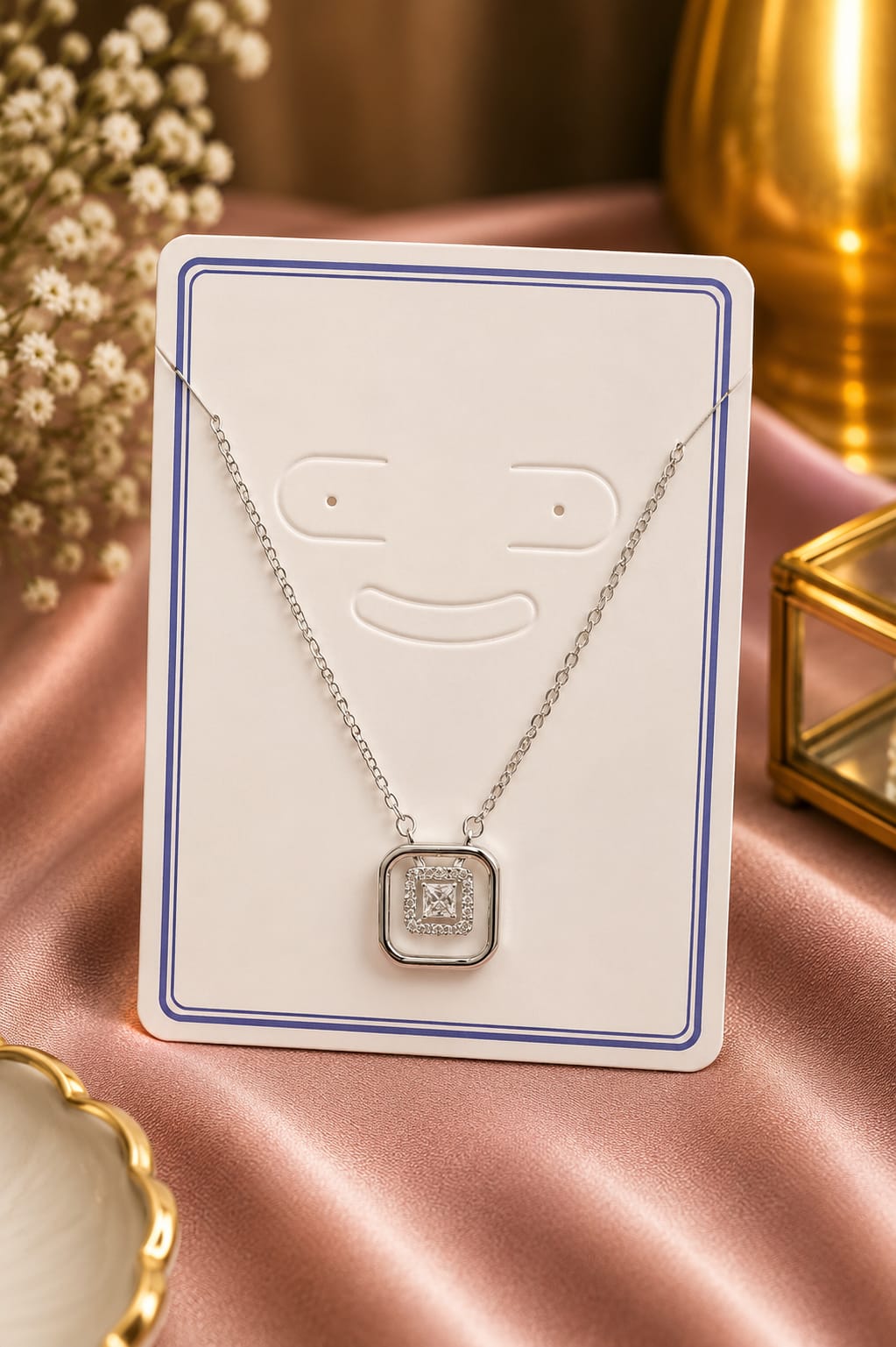 925 Sterling Silver Handmade Chain Pendant Necklace