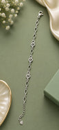 925 Sterling Silver Elegant Ladies Lucky Bracelet