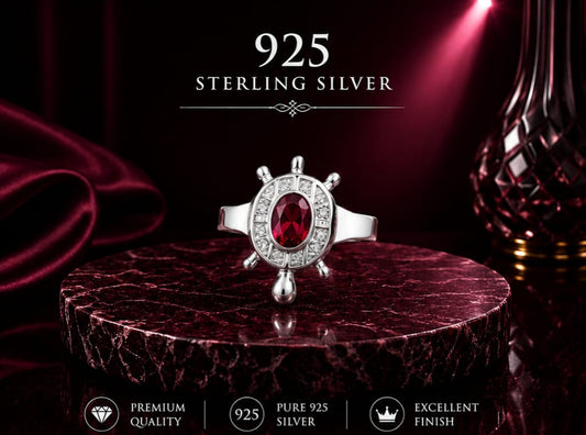 Primium starling silver mens ring