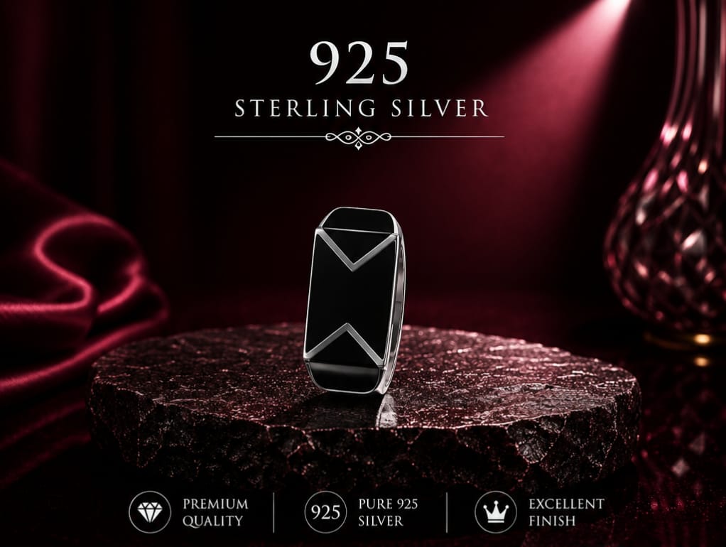 Primium starling silver mens ring