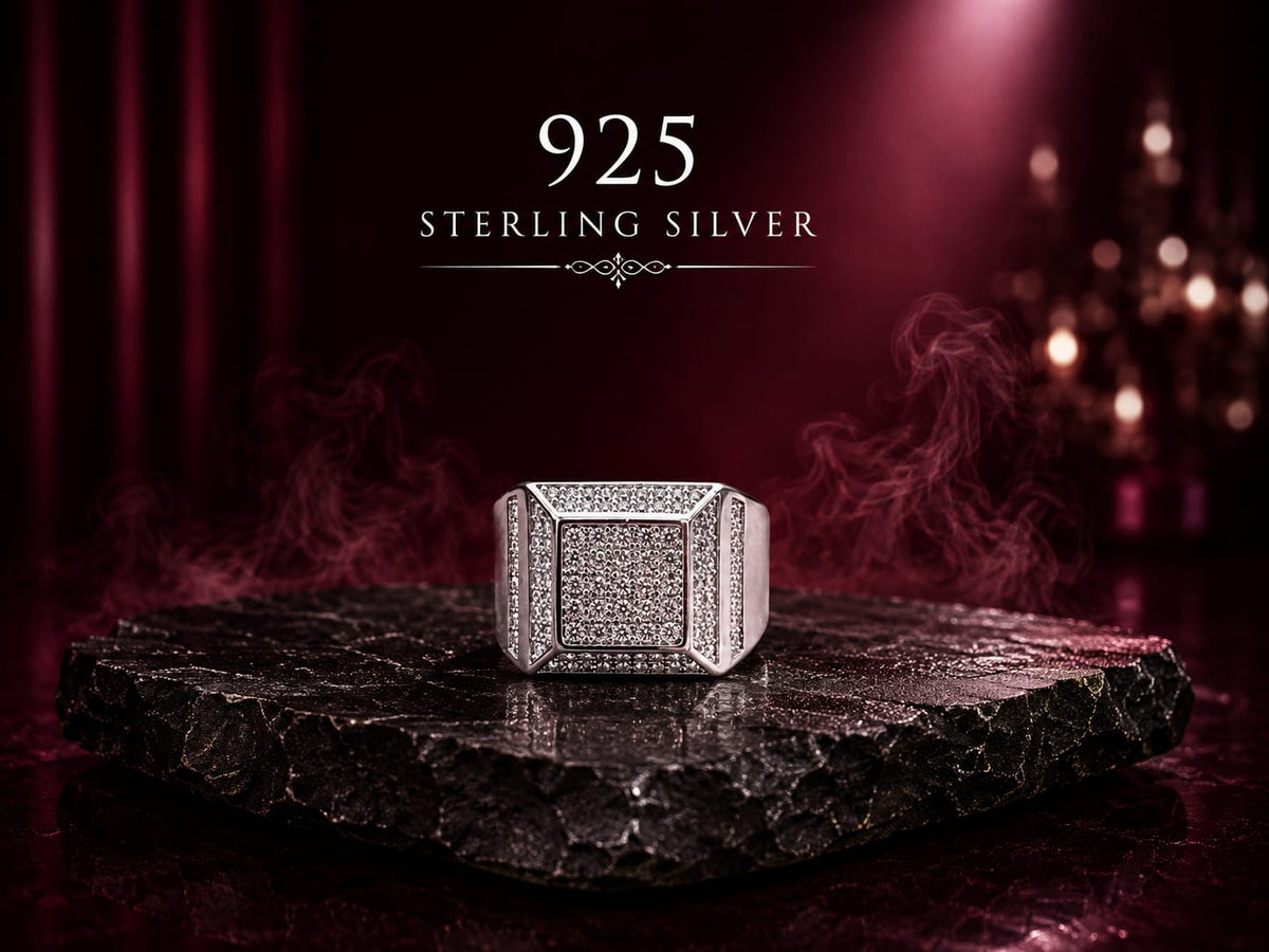 Primium starling silver mens ring