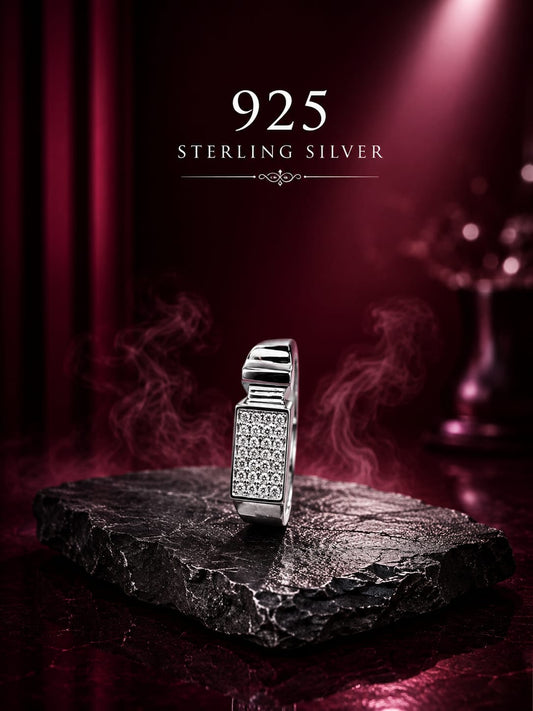 Primium starling silver mens ring