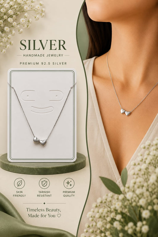 Mokshara Timeless Beauty 92.5 Sterling Silver Pendant & chain