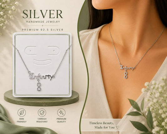 Mokshara Timeless Beauty 92.5 Sterling Silver Pendant & chain