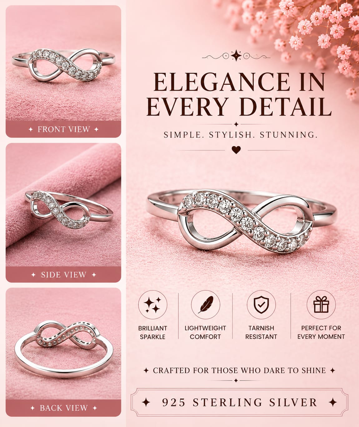 Premium 925 Sterling Silver Ring for Women