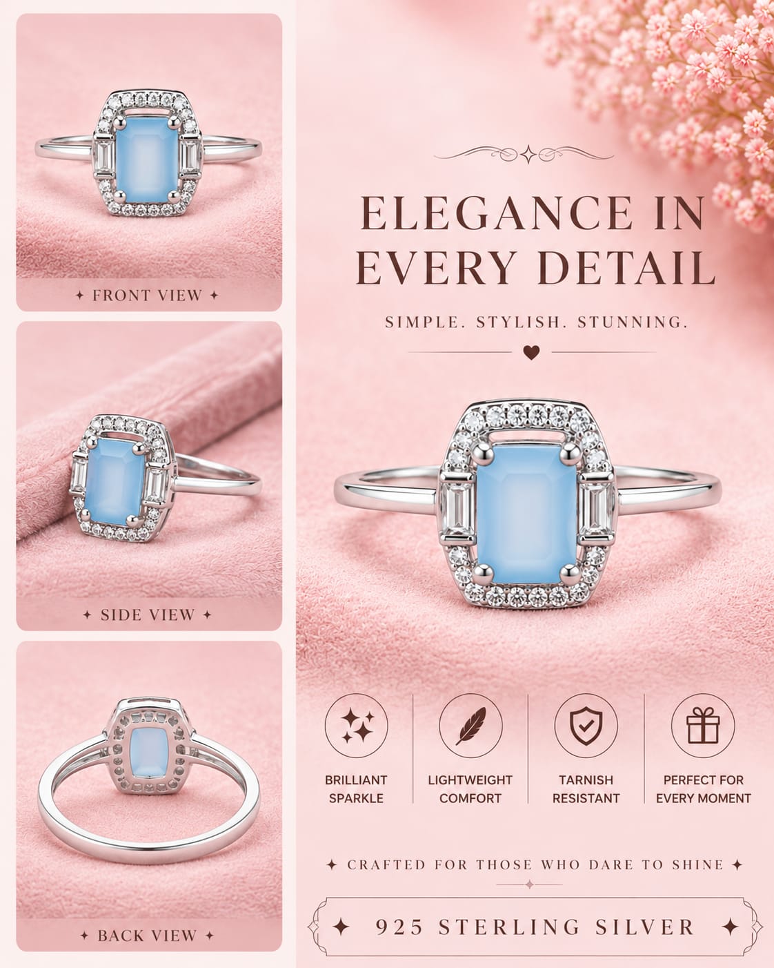 Premium 925 Sterling Silver Ring for Women