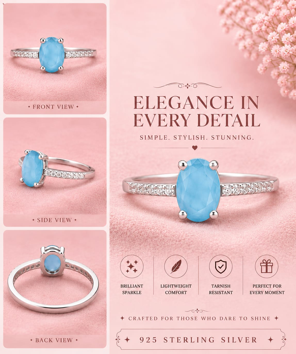 Premium 925 Sterling Silver Ring for Women