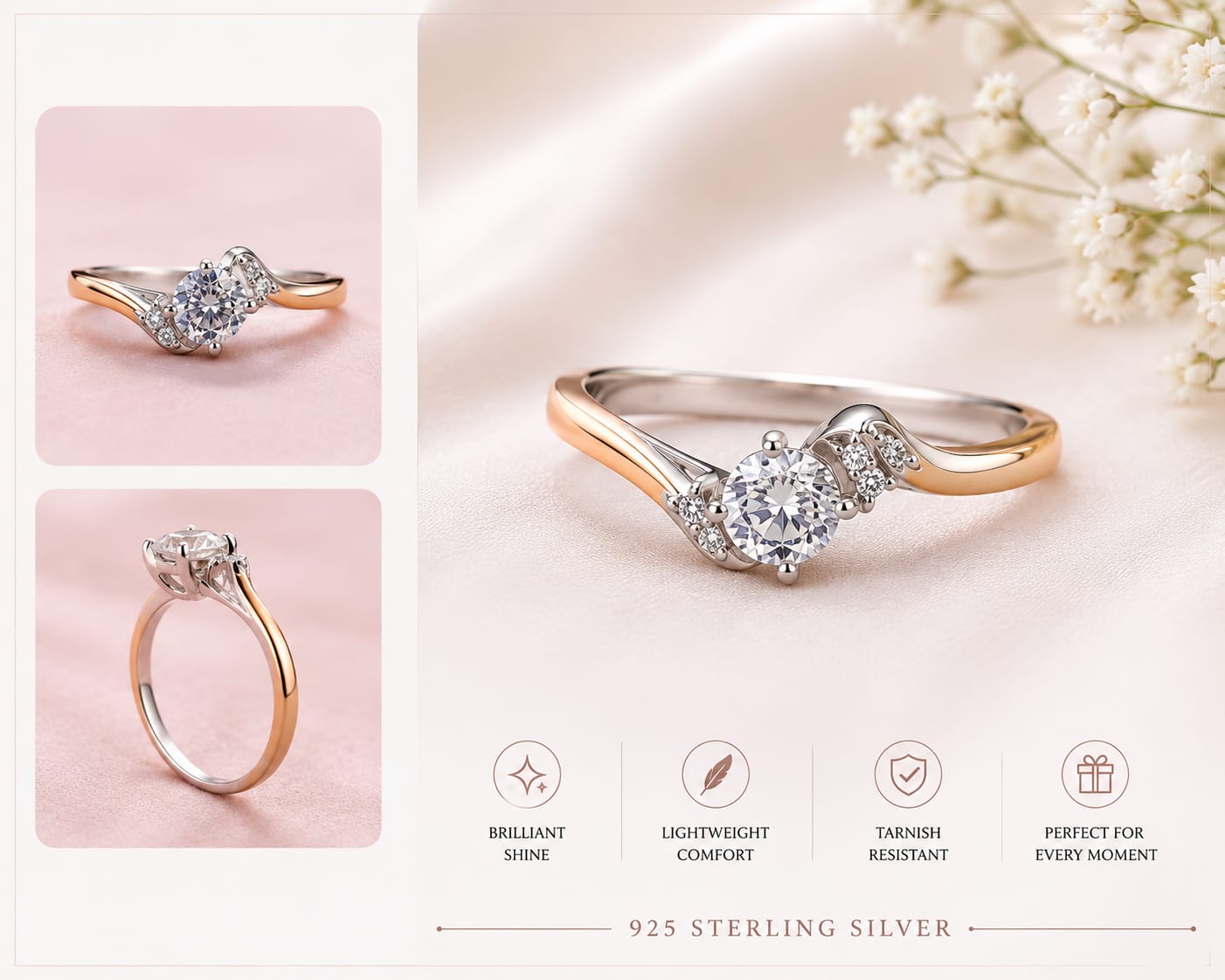 Premium 925 Sterling Silver Ring for Women
